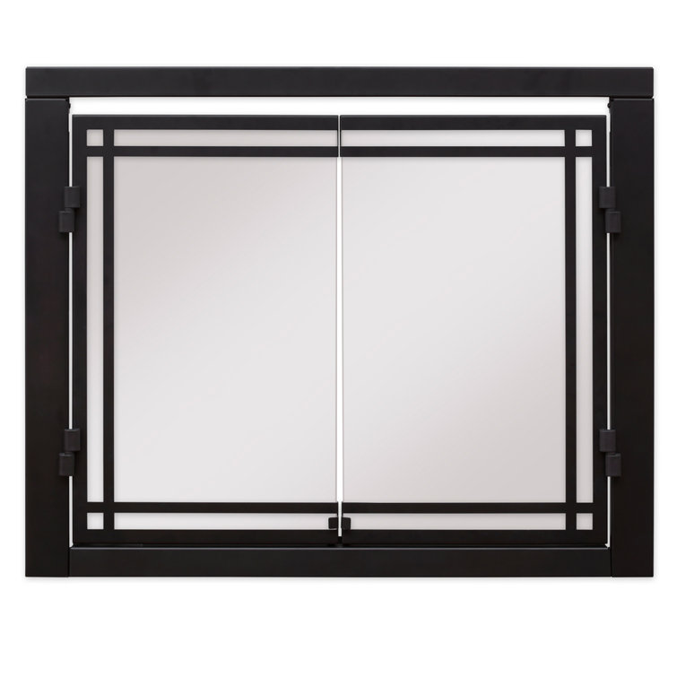 Dimplex Revillusion® Glass and Metal Fireplace Doors Wayfair